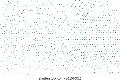 Dark Blue, Green vector red banner with set of circles, dots. Donuts Background. Creative Design Template. Technological halftone illustration.
