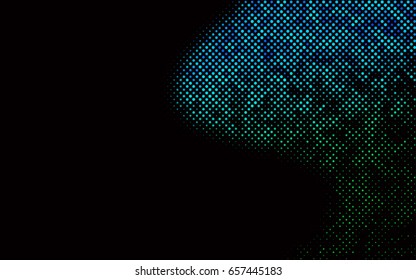 Dark Blue, Green vector red pattern of geometric circles, shapes. Colorful mosaic banner. Geometric background with colored disks.