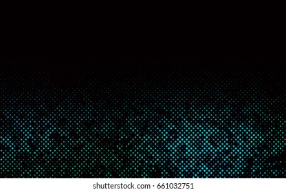 Dark Blue, Green vector red pattern of geometric circles, shapes. Colorful mosaic banner. Geometric background with colored disks.