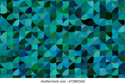 Dark Blue, Green vector red pattern of geometric circles, shapes. Colorful mosaic banner. Geometric background with colored disks.