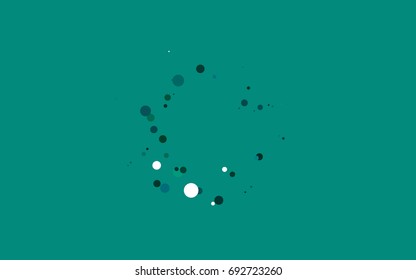 Dark Blue, Green vector red pattern of geometric circles, shapes. Colorful mosaic banner. Geometric background with colored disks.