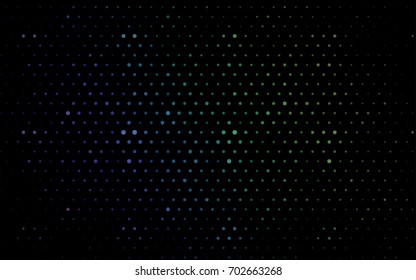 Dark Blue, Green vector red pattern of geometric circles, shapes. Colorful mosaic banner. Geometric background with colored disks.