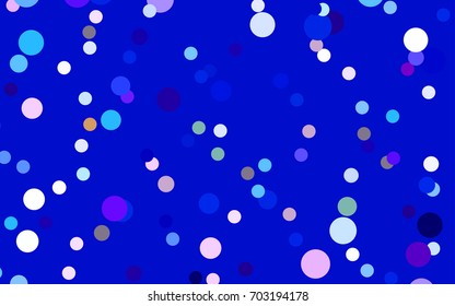 Dark Blue, Green vector red banner with set of circles, dots. Donuts Background. Creative Design Template. Technological halftone illustration.