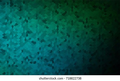 Dark Blue, Green vector red pattern of geometric circles, shapes. Colorful mosaic banner. Geometric background with colored disks.