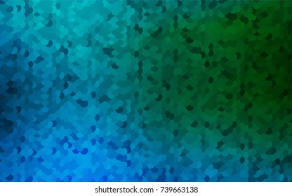 Dark Blue, Green vector red banner with set of circles, dots. Donuts Background. Creative Design Template. Technological halftone illustration.