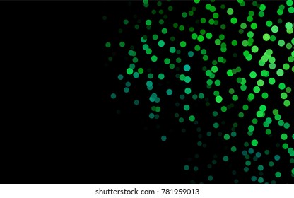 Dark Blue, Green vector red pattern of geometric circles, shapes. Colorful mosaic banner. Geometric background with colored disks.