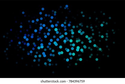 Dark Blue, Green vector red pattern of geometric circles, shapes. Colorful mosaic banner. Geometric background with colored disks.