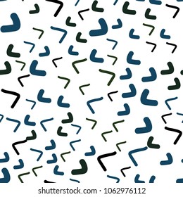 Dark Blue, Green vector seamless  background with bent ribbons. Geometric illustration in marble style with gradient.  A completely new template for your business design.