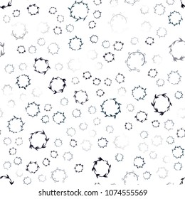 Dark Blue, Green vector seamless  layout with circle shapes. Beautiful colored illustration with blurred circles in nature style. Pattern can be used as texture of wallpapers.