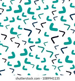 Dark Blue, Green vector seamless  background with bent lines. Colorful abstract illustration with gradient lines. Marble design for your web site.