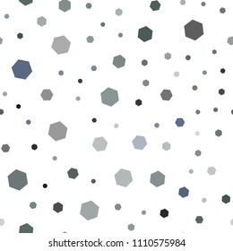 Dark Blue, Green vector seamless layout with hexagonal shapes. Illustration with set of colorful hexagons. New template for your brand book.