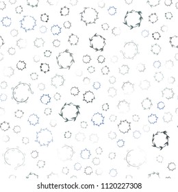 Dark Blue, Green vector seamless layout with circle shapes. Blurred decorative design in abstract style with bubbles. Beautiful design for your business advert.