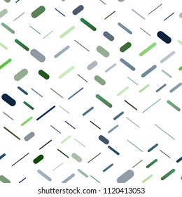 Dark Blue, Green vector seamless pattern with narrow lines. Blurred decorative design in simple style with lines. The pattern can be used for websites.