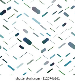 Dark Blue, Green vector seamless template with repeated sticks. Modern geometrical abstract illustration with staves. The template can be used as a background.