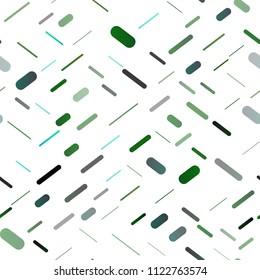 Dark Blue, Green vector seamless background with straight lines. Glitter abstract illustration with colored sticks. The pattern can be used for websites.
