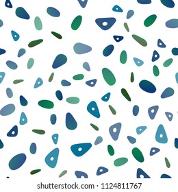 Dark Blue, Green vector seamless template with crystals, circles. Circles, lines on abstract background with colorful gradient. Pattern for busines ad, booklets, leaflets