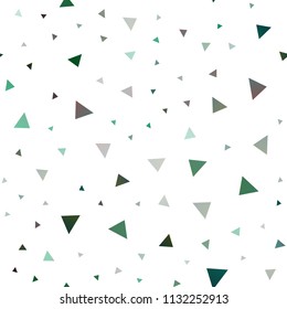 Dark Blue, Green vector seamless backdrop with lines, triangles. Decorative design in abstract style with triangles. Modern template for your landing page.