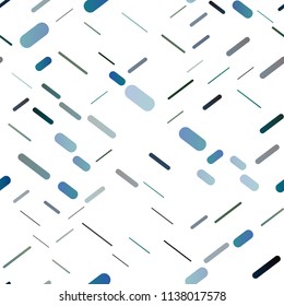 Dark Blue, Green vector seamless texture with colored lines. Shining colored illustration with narrow lines. The template can be used as a background.