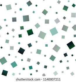 Dark Blue, Green vector seamless texture in rectangular style. Beautiful illustration with rectangles and squares. Modern template for your landing page.