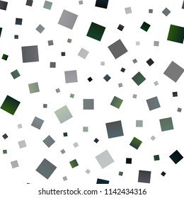 Dark Blue, Green vector seamless template with crystals, rectangles. Decorative design in abstract style with rectangles. Pattern can be used for websites.