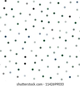 Dark Blue, Green vector seamless template with circles. Abstract illustration with colored bubbles in nature style. New design for ad, poster, banner of your website.