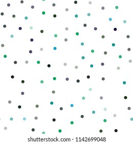 Dark Blue, Green vector seamless texture with disks. Blurred decorative design in abstract style with bubbles. The pattern can be used for beautiful websites.