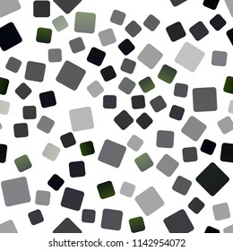 Dark Blue, Green vector seamless cover in polygonal style. Abstract gradient illustration with rectangles. Best design for your ad, poster, banner.