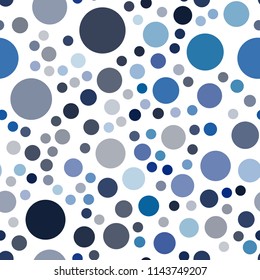 Dark Blue, Green vector seamless texture with disks. Blurred decorative design in abstract style with bubbles. New design for ad, poster, banner of your website.