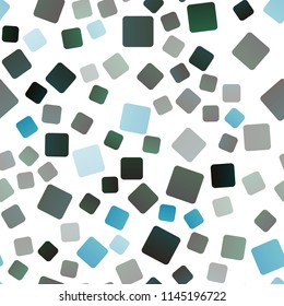 Dark Blue, Green vector seamless cover in polygonal style. Glitter abstract illustration with rectangular shapes. Smart design for your business advert.