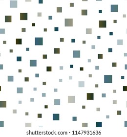 Dark Blue, Green vector seamless cover in polygonal style. Illustration with set of colorful rectangles. Pattern for commercials.