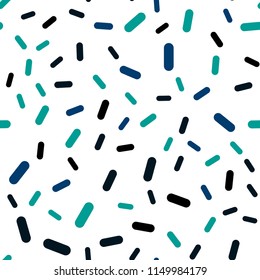 Dark Blue, Green vector seamless texture with colored lines. Decorative shining illustration with lines on abstract template. The pattern for ad, booklets, leaflets.