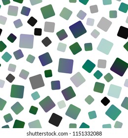 Dark Blue, Green vector seamless template with crystals, rectangles. Modern abstract illustration with colorful rectangles. Best design for your ad, poster, banner.