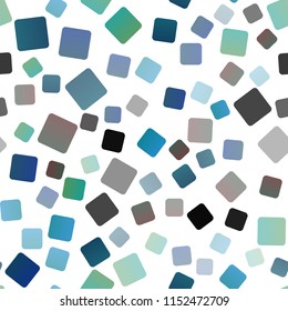 Dark Blue, Green vector seamless cover in polygonal style. Modern abstract illustration with colorful rectangles. Pattern can be used for websites.