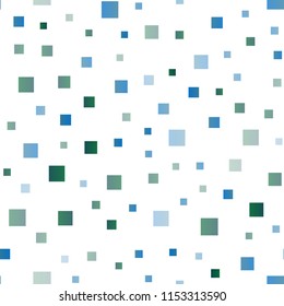 Dark Blue, Green vector seamless background with rectangles. Beautiful illustration with rectangles and squares. Pattern for commercials.