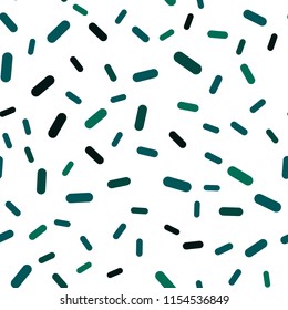 Dark Blue, Green vector seamless cover with stright stripes. Decorative shining illustration with lines on abstract template. Best design for your ad, poster, banner.