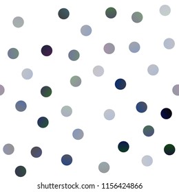 Dark Blue, Green vector seamless background with bubbles. Modern abstract illustration with colorful water drops. New design for ad, poster, banner of your website.
