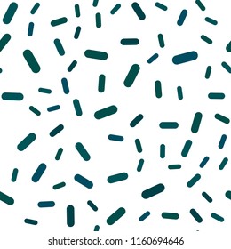 Dark Blue, Green vector seamless cover with stright stripes. Decorative shining illustration with lines on abstract template. The pattern for ad, booklets, leaflets.