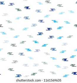 Dark Blue, Green vector seamless cover with long lines. Shining colored illustration with narrow lines. Best design for your ad, poster, banner.