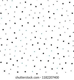 Dark Blue, Green vector seamless cover with spots. Blurred decorative design in abstract style with bubbles. Pattern for trendy fabric, wallpapers.