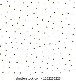 Dark Blue, Green vector seamless texture with disks. Modern abstract illustration with colorful water drops. Pattern for design of window blinds, curtains.