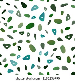 Dark Blue, Green vector seamless cover in polygonal style with circles. Modern abstract illustration with colorful dots, lines. Modern template for your landing page.