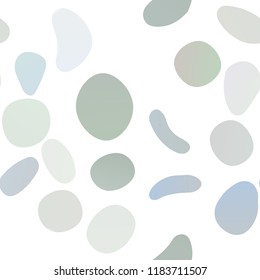 Dark Blue, Green vector seamless backdrop with dots, spots. Blurred decorative design in abstract style with bubbles. Template for business cards, websites.