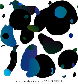Dark Blue, Green vector seamless backdrop with dots, spots. Colorful illustration with blurred circles in nature style. Template for business cards, websites.