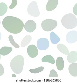 Dark Blue, Green vector seamless template with spots. Blurred bubbles on abstract backdrop with colorful gradient. Trendy design for wallpaper, fabric makers.