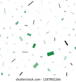 Dark Blue, Green vector seamless backdrop with rectangles, squares. Rectangles on abstract background with colorful gradient. Best design for your ad, poster, banner.