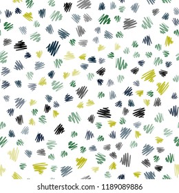 Dark Blue, Green vector seamless cover with stright stripes. Modern geometrical abstract illustration with Lines. Pattern for your busines websites.