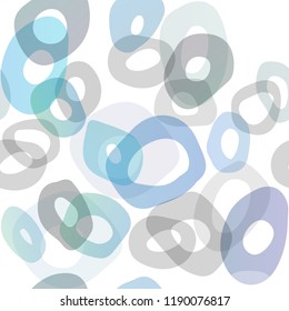 Dark Blue, Green vector seamless backdrop with dots, spots. Illustration with set of shining colorful abstract circles. Pattern for design of fabric, wallpapers.