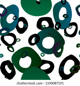 Dark Blue, Green vector seamless backdrop with dots, spots. Modern abstract illustration with colorful water drops. Trendy design for wallpaper, fabric makers.
