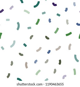 Dark Blue, Green vector seamless template with lava shapes. A vague circumflex abstract illustration with gradient. Textured wave pattern for backgrounds.