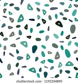 Dark Blue, Green vector seamless backdrop with lines, circles. Decorative design in abstract style with lines, dots. Modern template for your landing page.